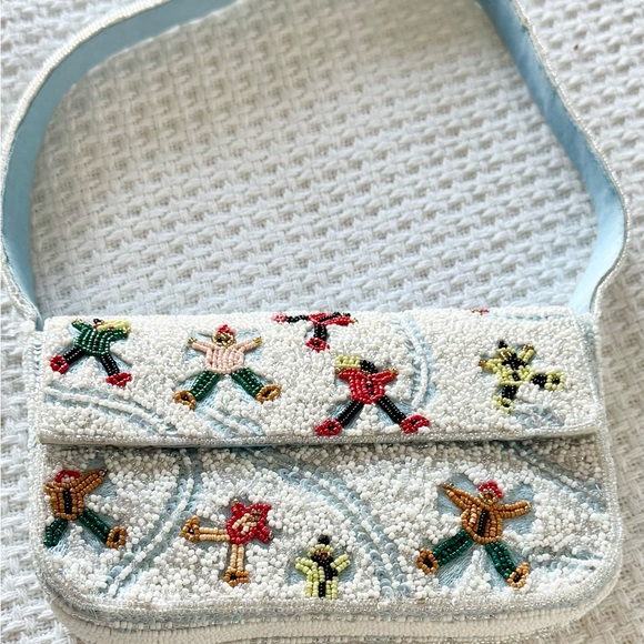 Anthropologie Handbags - Anthropologie The Fiona Beaded Bag: Winter Icon Edition